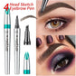 🔥Limited Buy 1 Get 2 Free ✨3D Microblading Eyebrow Tattoo Pencil 4 Fork Tip (3 pcs)