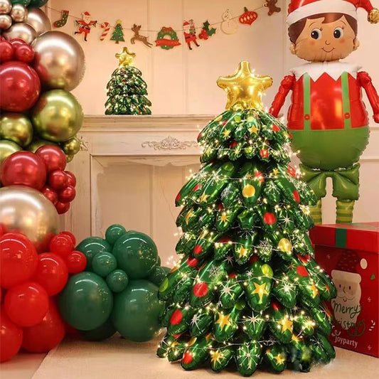 🎅 Vendita Calda di Natale 🎁 Albero di Natale con Palloncini