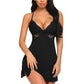 💃 Vendita di Primavera 49% DI SCONTO ⏳ Sexy Lingerie in Pizzo e Mesh con Spacco Laterale