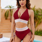 🌸Saldi estivi 49% DI SCONTO🩱Set bikini a blocchi di colore con controllo del ventre a vita alta