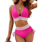 🌸Saldi estivi 49% DI SCONTO🩱Set bikini a blocchi di colore con controllo del ventre a vita alta