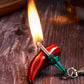 🌶️ Accendino portachiavi di sopravvivenza di emergenza con fiammiferi permanenti🔥
