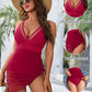💥 Offerta Speciale: Sconto del 50%! 💃  Costume da Bagno Snellente con Mesh Trasparente e Pareo