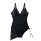 💥 Offerta Speciale: Sconto del 50%! 💃  Costume da Bagno Snellente con Mesh Trasparente e Pareo