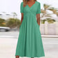 🍀 ULTIMO GIORNO DI SALDI: 50% DI SCONTO 🍀 Abiti Lunghi da Donna con Scollo a V e Maniche Corte
