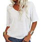 ✨Limited-time offer:￡9.99💥Women's Solid Color V-Neck T-shirt [On Sale & Quick Shipping!]