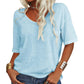 ✨Limited-time offer:￡9.99💥Women's Solid Color V-Neck T-shirt [On Sale & Quick Shipping!]