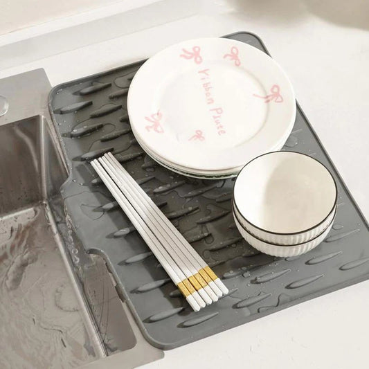 🔥L’ultimo giorno vendita al 50%💥 Salva piano di lavoro in silicone no-spill - Tappetino termoresistente e antiscivolo per asciugare senza sgocciolare💥