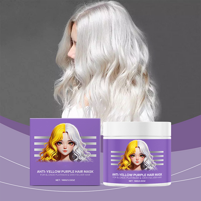 🔥 Saldi 2025 50% di sconto💜 Maschera per capelli viola anti-ingiallimento 💜 Dite addio ai riflessi rossi!