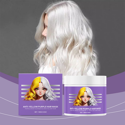 🔥 Saldi 2025 50% di sconto💜 Maschera per capelli viola anti-ingiallimento 💜 Dite addio ai riflessi rossi!
