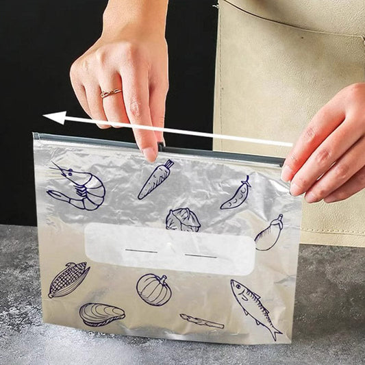 🔥Acquista 1 e ricevi 1 gratis✨Buste Riutilizzabili per Alimenti in Alluminio con Chiusura Ermetica
