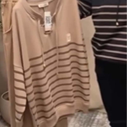 ⏳Sconto limitato del 50%🍁Set top casual a righe e pantaloni alla caviglia